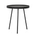 Salontafel Saturnus zwart teakhout Ø40cm DTP Home