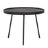 Salontafel Saturnus zwart teakhout Ø50cm DTP Home