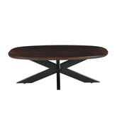 Salontafel Jesper Danish oval mangohout Chestnut 120cm van Livingfurn