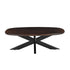 Salontafel Jesper Danish oval mangohout Chestnut 120cm van Livingfurn