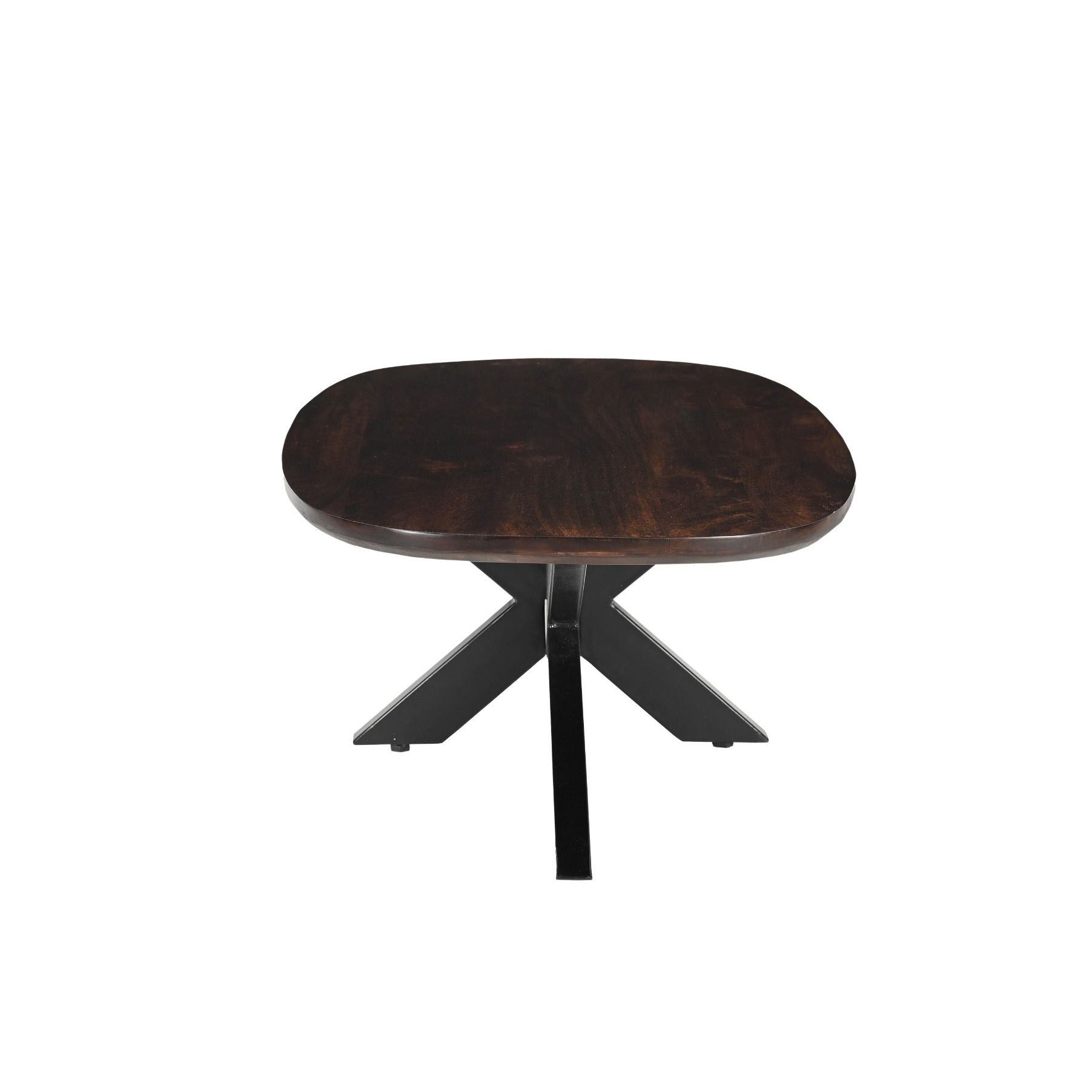 Salontafel Jesper Chestnut 120cm van de kopse kant gezien