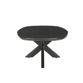 Salontafel Jesper Kala 120cm van de kopse kant gezien