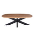 Salontafel Jesper Danish oval mangohout Pecan 120cm van Livingfurn