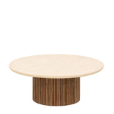 Ronde salontafel Lagoon 90cm van DTP Home in teakhout naturel