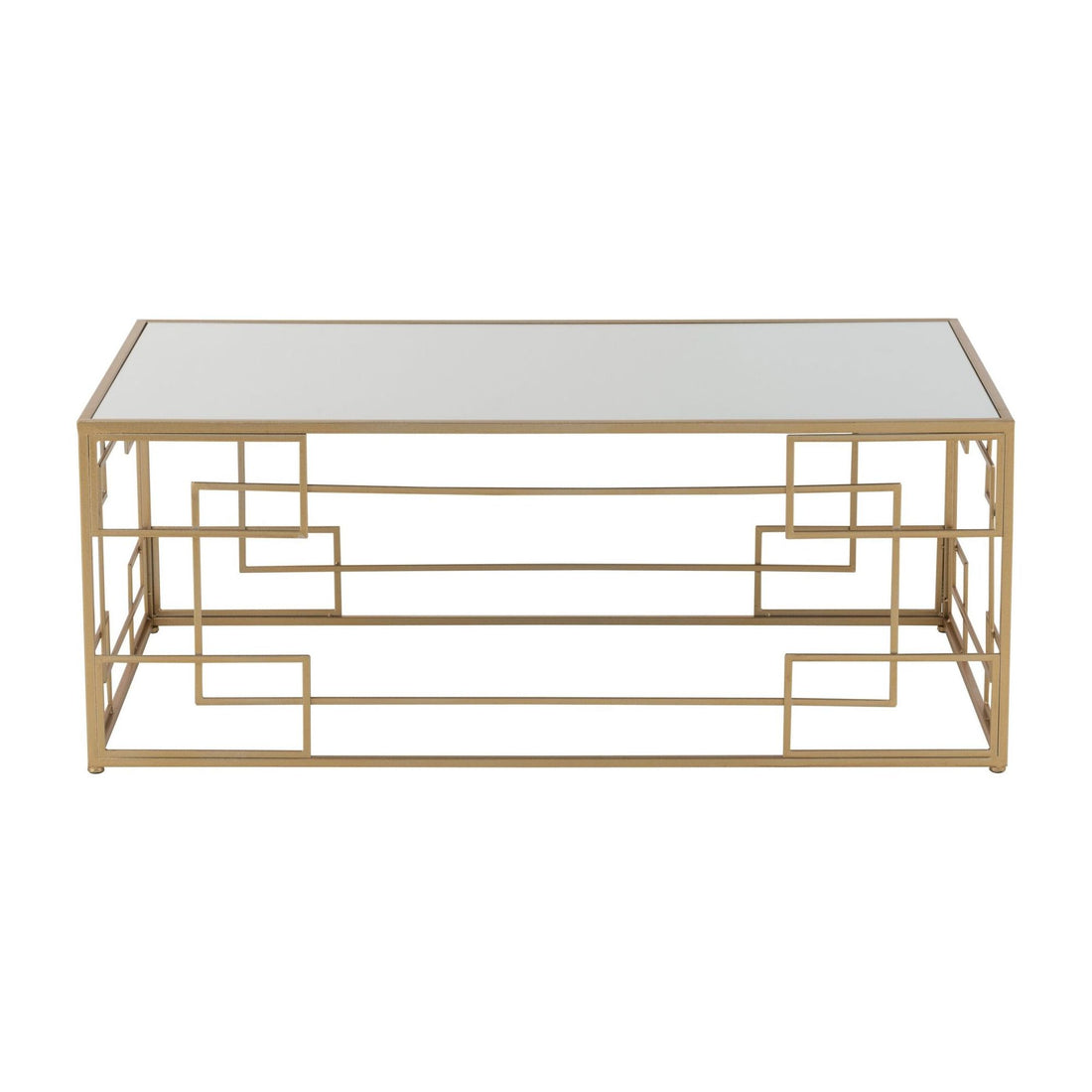 Salontafel Lines Metaal/Glas Goud J-Line