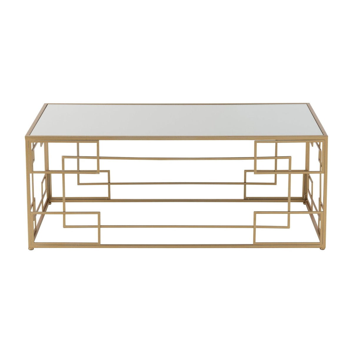 Salontafel Lines Metaal/Glas Goud J-Line