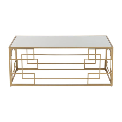 Salontafel Lines Metaal/Glas Goud J-Line