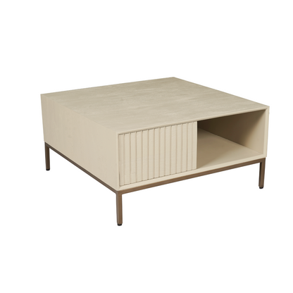Salontafel Madison Zand van Starfurn in vooraanzicht op een neutrale achtergrond