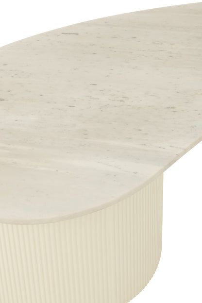 Salontafel Marmer Wit J-Line - Salontafel - J-Line - livinglovely.nl