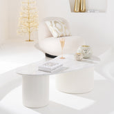 Salontafel Marmer Wit J-Line - Salontafel - J-Line - livinglovely.nl