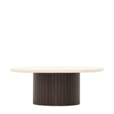 Salontafel Maroon rond van bovenaf gezien met mortex oppervlak