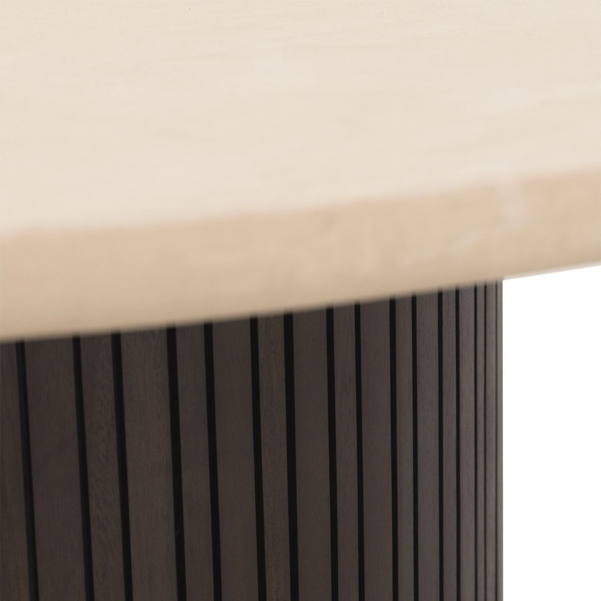 Onderstel in mahoniehout van de ronde salontafel Maroon