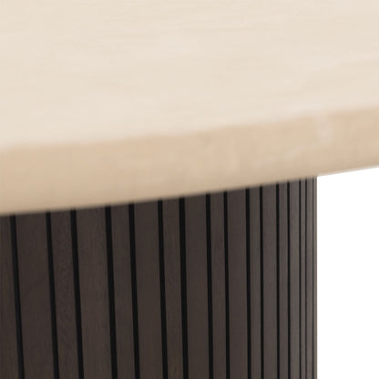 Onderstel in mahoniehout van de ronde salontafel Maroon