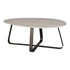 Salontafel Muka hoog dark grey base white marmer PTMD - Salontafel - PTMD - livinglovely.nl