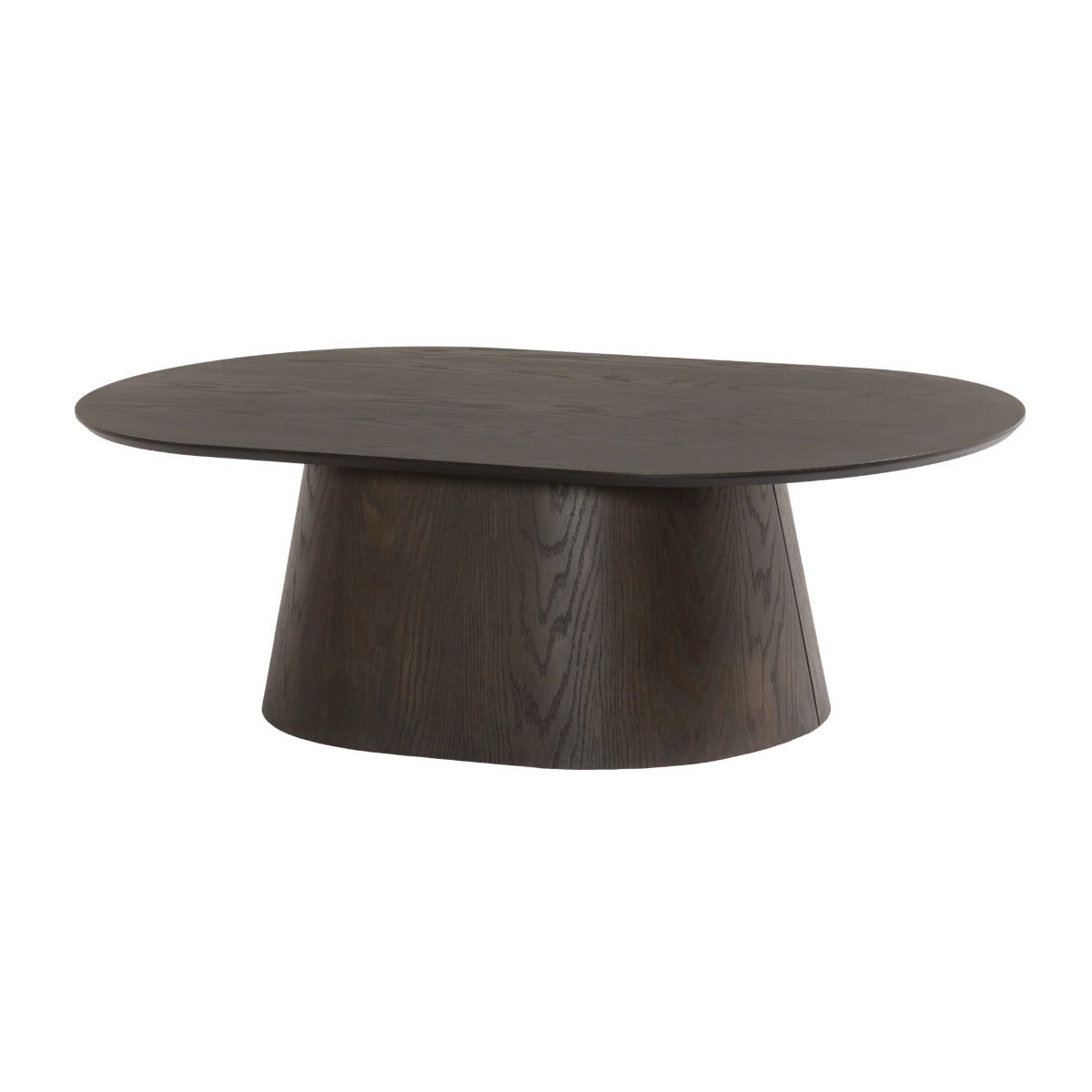 Salontafel Novero espresso schuin vooraanzicht