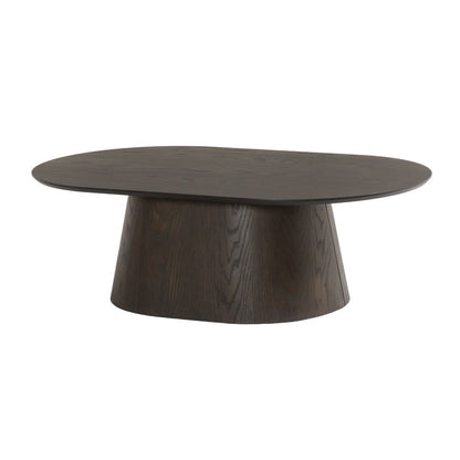 Salontafel Novero espresso schuin vooraanzicht