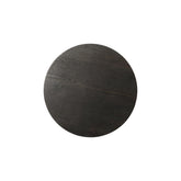 Bovenaanzicht van het eikenhouten blad van de salontafel Novero espresso