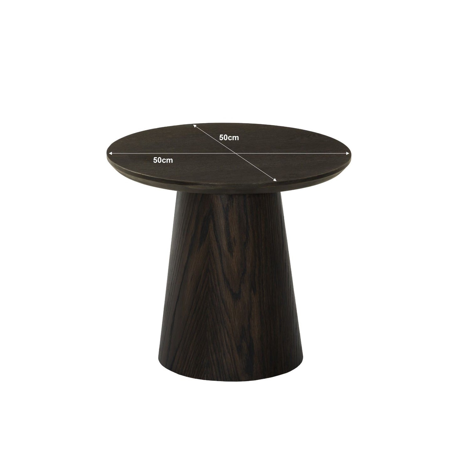 Afmetingen Salontafel Novero Ø50cm: Ø50cm x H46cm