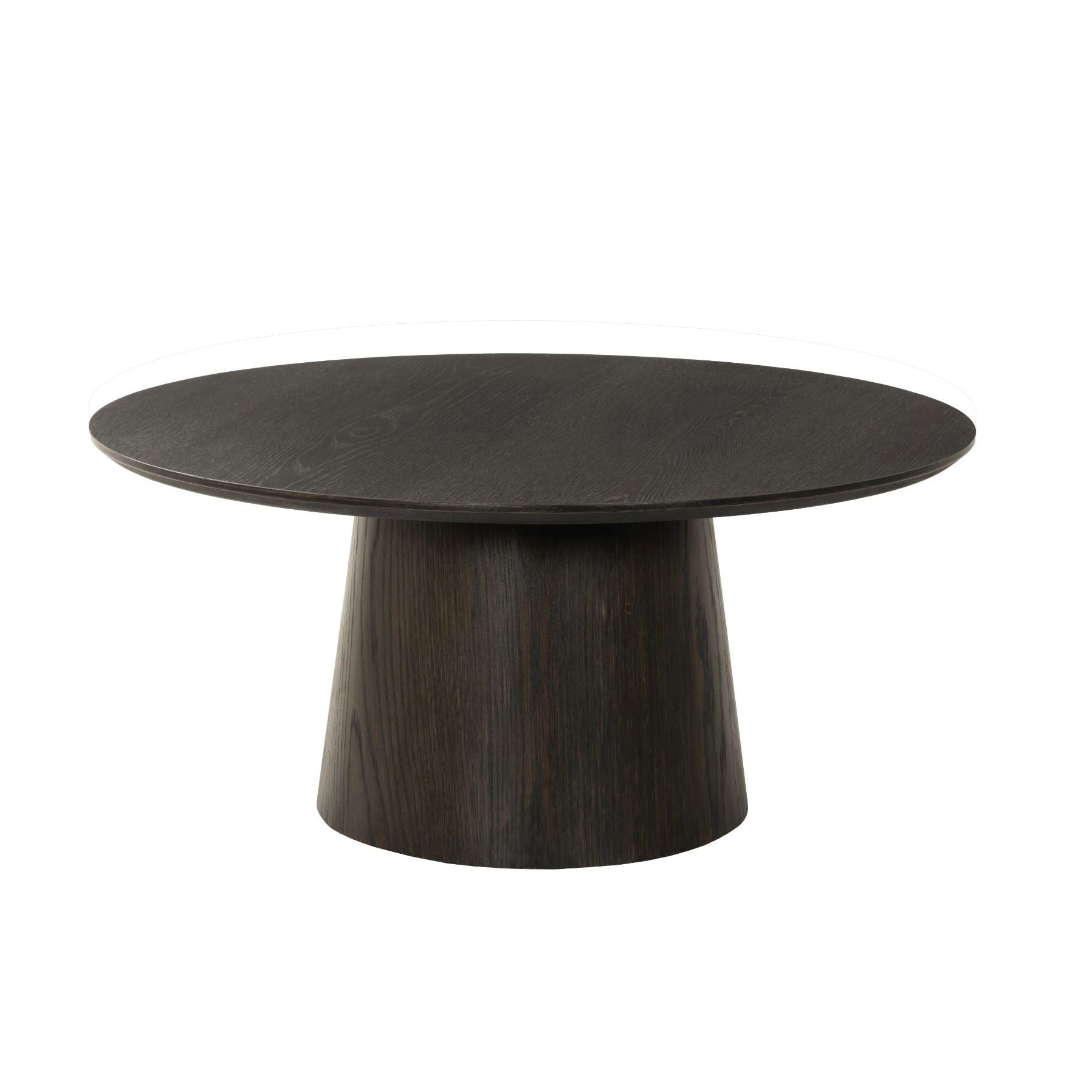Salontafel Novero eiken espresso Ø80cm van Livingfurn