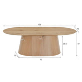 Afmetingen Salontafel Novero 120cm: L120cm x B70cm x H36cm