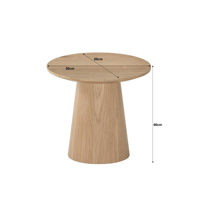 Afmetingen Salontafel Novero Ø50cm: Ø50cm x H46cm