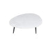 Salontafel Organic Marble Wit 70cm van Livingfurn