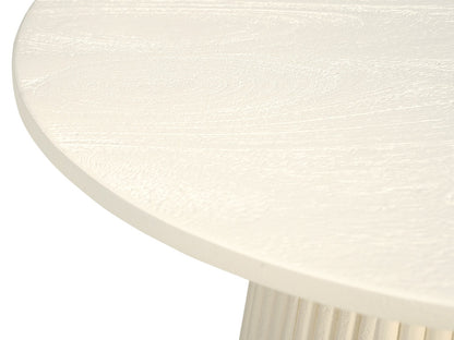 Salontafel Patrice Ø50cm met massief mangohouten blad van 30 mm