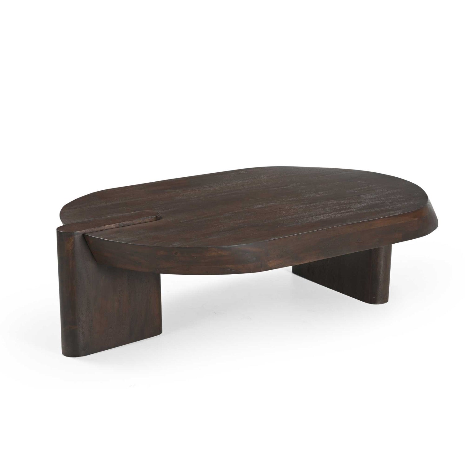 Salontafel Rava van Starfurn schuin van opzij gezien, met zicht op de volle lengte van 125 cm