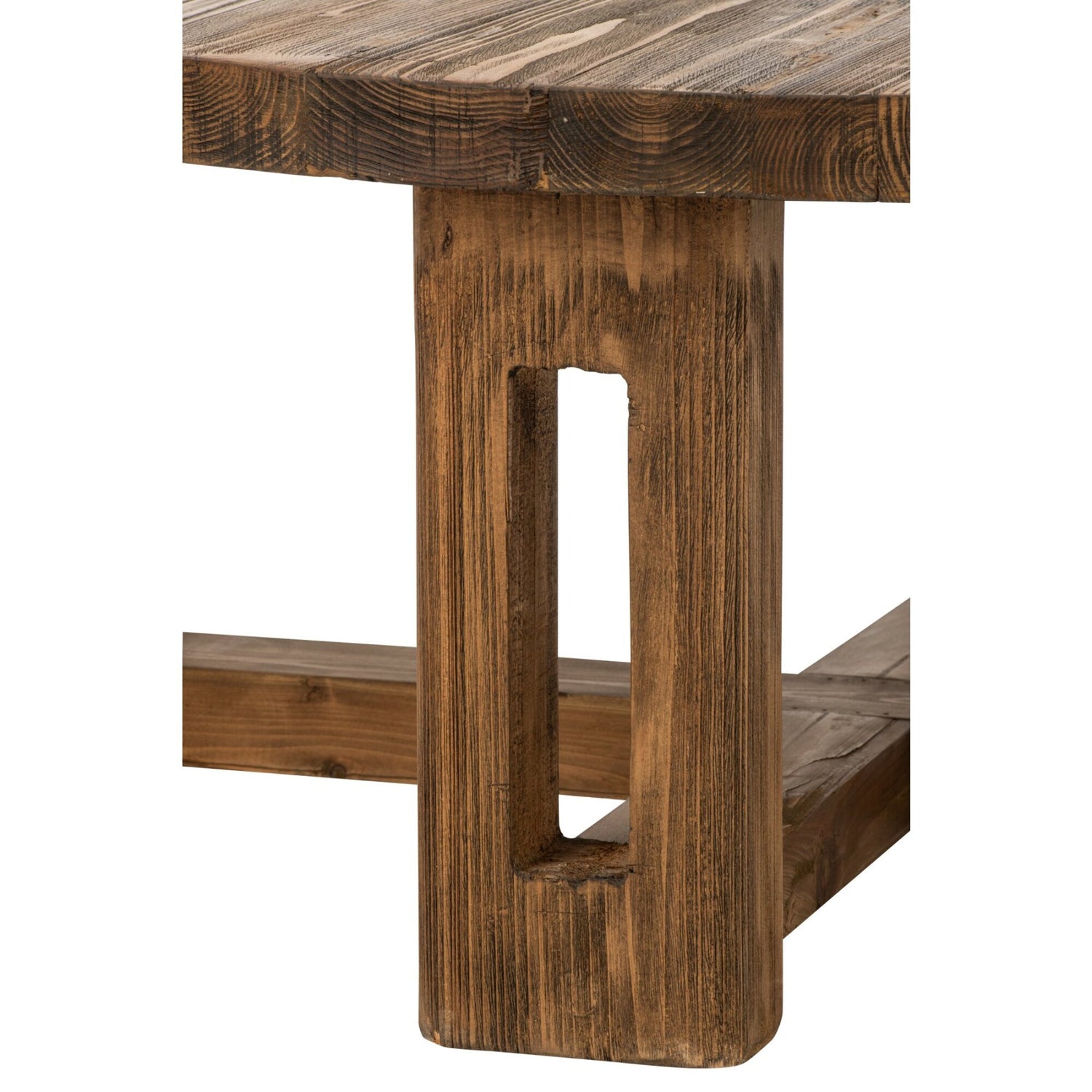 Salontafel Rond Gerecycled Hout Bruin J-Line