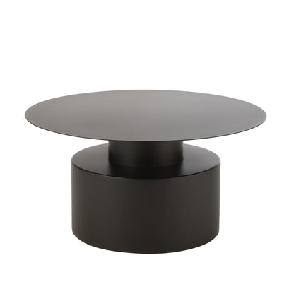 Salontafel Rond Metaal Zwart J-Line