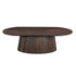 Ovale salontafel Salvator van Livingfurn in donker mangohout Walnut