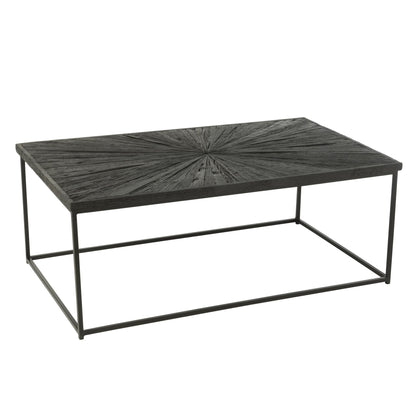 Salontafel Shanil Hout/Ijzer Zwart J-Line