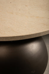 Salontafel Skippy Beige Marmer PTMD - Salontafel - PTMD - livinglovely.nl