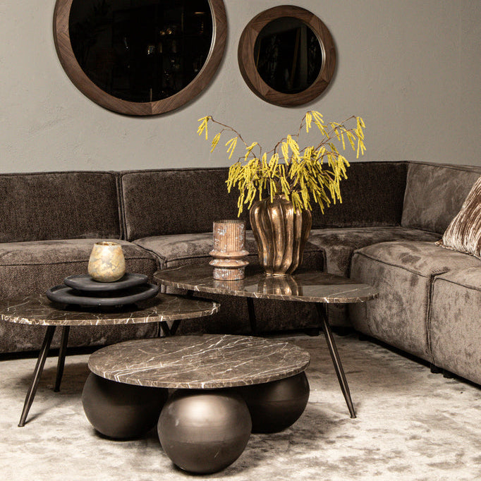 Salontafel Skippy Bruin Marmer PTMD - Salontafel - PTMD - livinglovely.nl