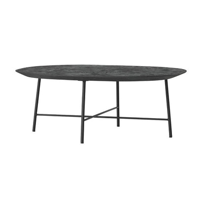 Semi ronde salontafel Soho zwart in compacte zithoek