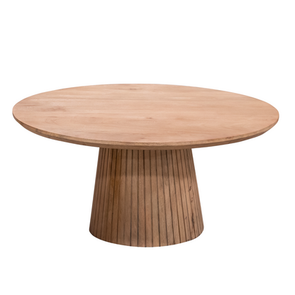 De brede Solana salontafel van 80 cm naast de smallere uitvoering van 50 cm