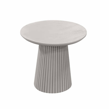 Compacte ronde salontafel Solana van Starfurn als bijzettafel in de woonkamer