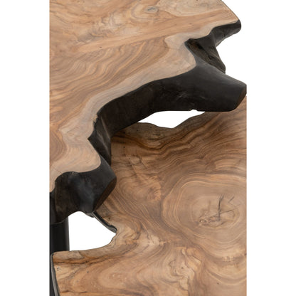 Salontafel Teakhout Naturel/Zwart J-Line