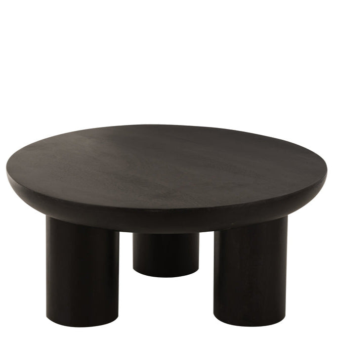 Salontafel Trio Mangohout Zwart - Salontafel - J-Line - livinglovely.nl