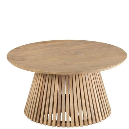 Salontafel Vincent Mangohout Naturel Medium - Salontafel - J-Line - livinglovely.nl