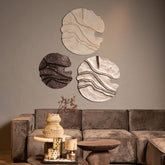 Samraj White MDF Wall Panel Wave Structure PTMD - Wandpaneel - PTMD - livinglovely.nl