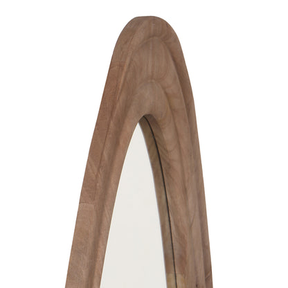 Santin Natural mango wood organic triangle Spiegel PTMD - Spiegel - PTMD - livinglovely.nl