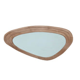 Santin Natural mango wood organic triangle Spiegel PTMD - Spiegel - PTMD - livinglovely.nl
