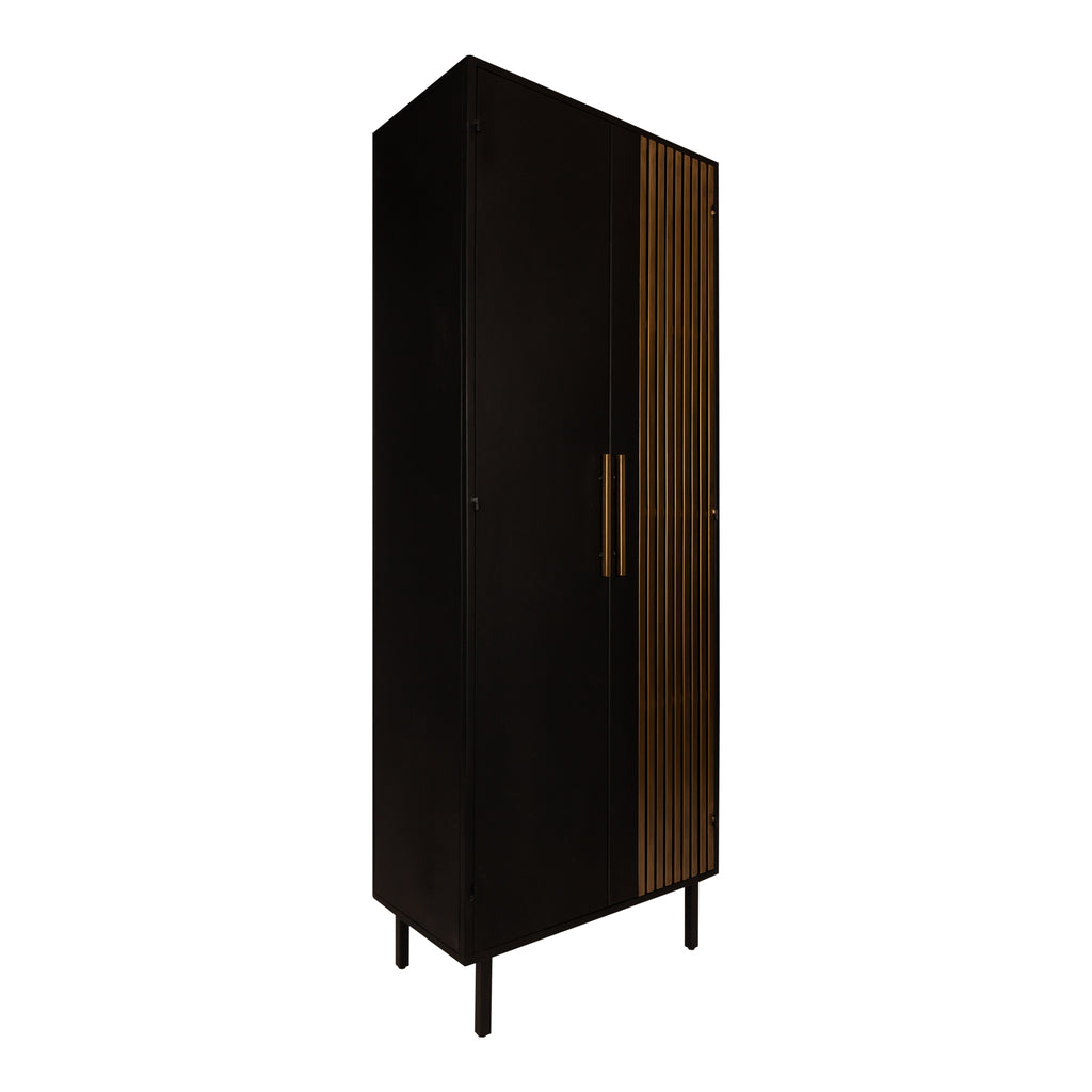 Sayan Bergkast Zwart Goud PTMD - Bergkast - PTMD - livinglovely.nl