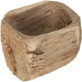 Schaal Antiques Kelud van MUST Living in naturel, gerecycled teakhout, volledig in beeld op een neutrale achtergrond