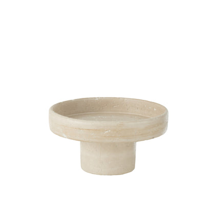 Schaal Decoratief Olina Cement Creme Small