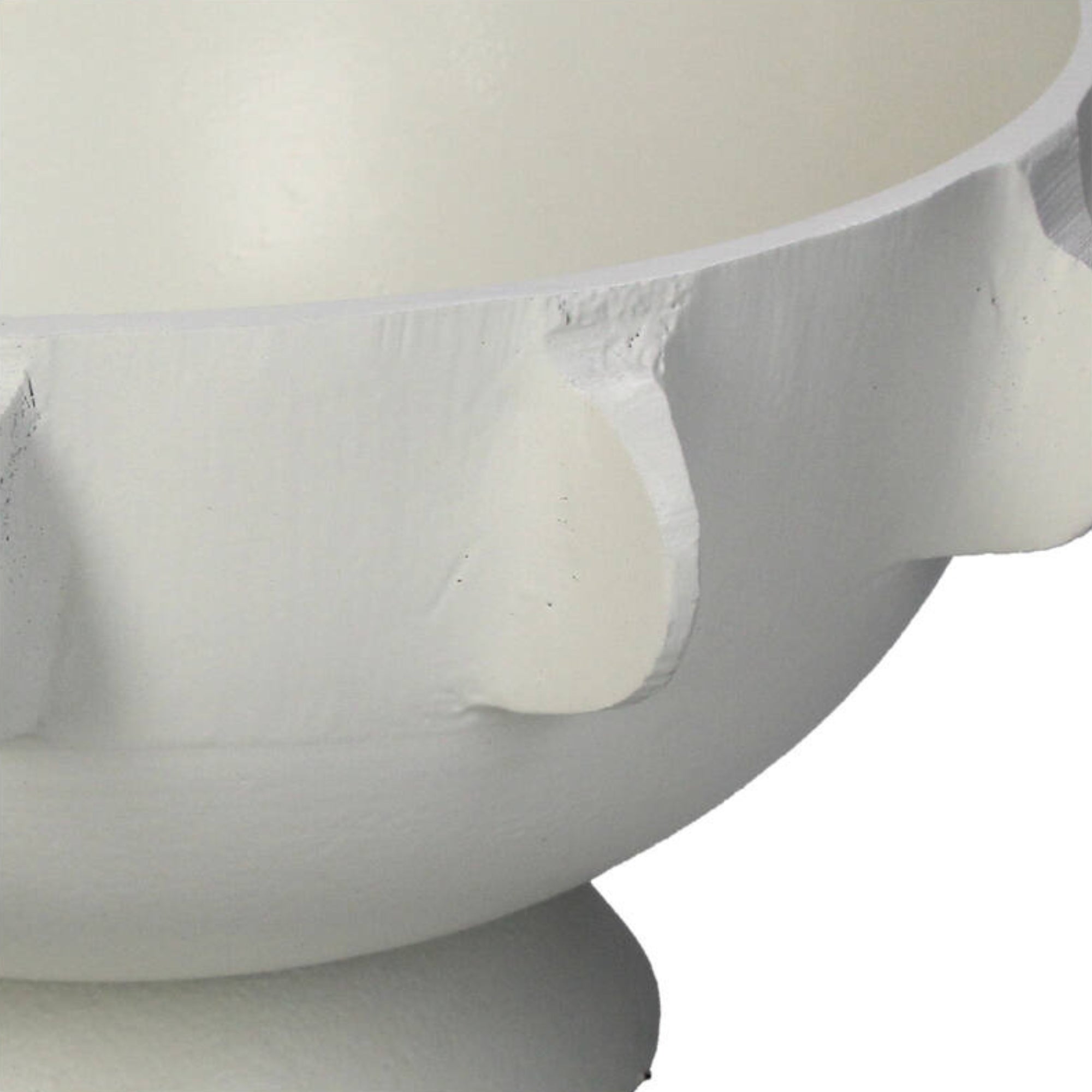 Schaal Ivoor Hoog L27xB27xH13cm - Schaal - Living Lovely - livinglovely.nl