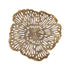 Schaal Ryhann L - 65x65x9 cm - Aluminium - Messing PTMD - Schaal - PTMD - livinglovely.nl