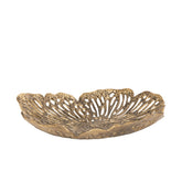 Schaal Ryhann L - 65x65x9 cm - Aluminium - Messing PTMD - Schaal - PTMD - livinglovely.nl