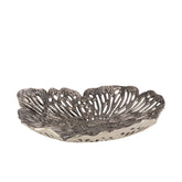 Schaal Ryhann L - 65x65x9 cm - Aluminium - Zilver PTMD - Schaal - PTMD - livinglovely.nl